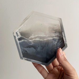 Epoxy Resin Storage Tray and Vase handmade